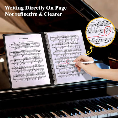 A4 Sheet Music Binder Folder