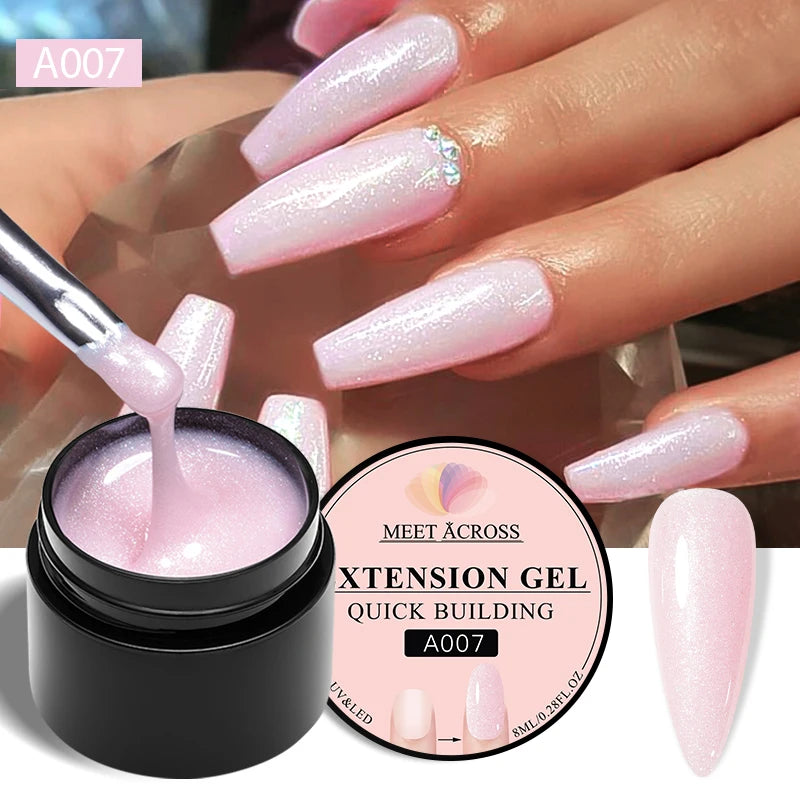 MEET ACROSS 8ML Aurora Extension Gel Polish