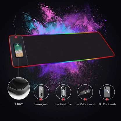 Wireless Charging RGB Luminous Mouse Pad Charger