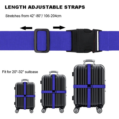 Adjustable Luggage Strap Set