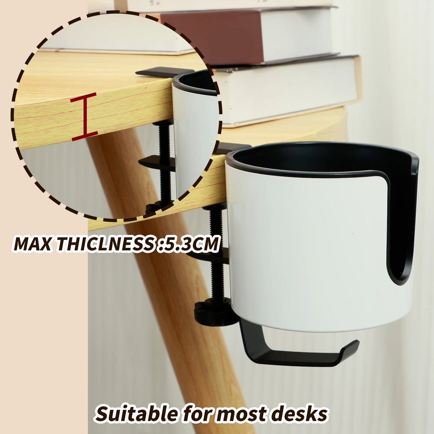 2-in-1 Desk Cup & Headphone Holder