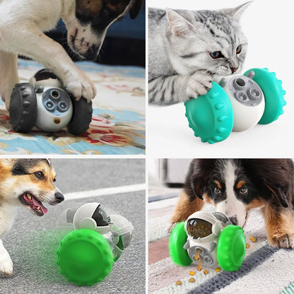Interactive Dog & Cat Treat Dispensing Tumbler Toy