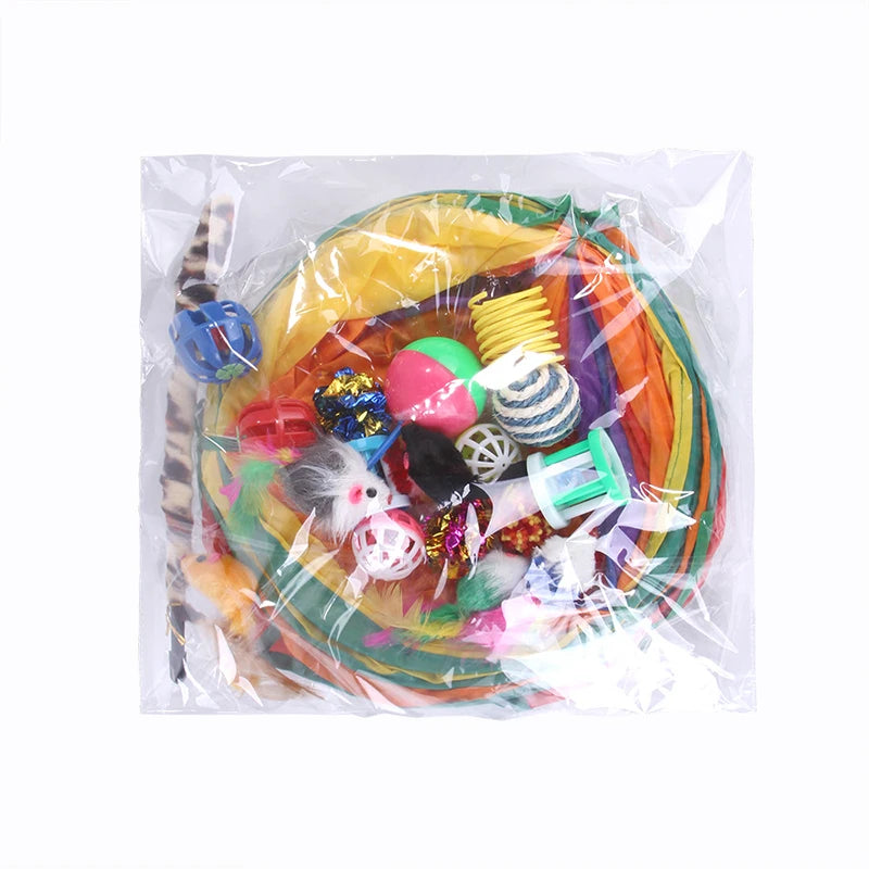 Cat Tunnel & Interactive Toy Set