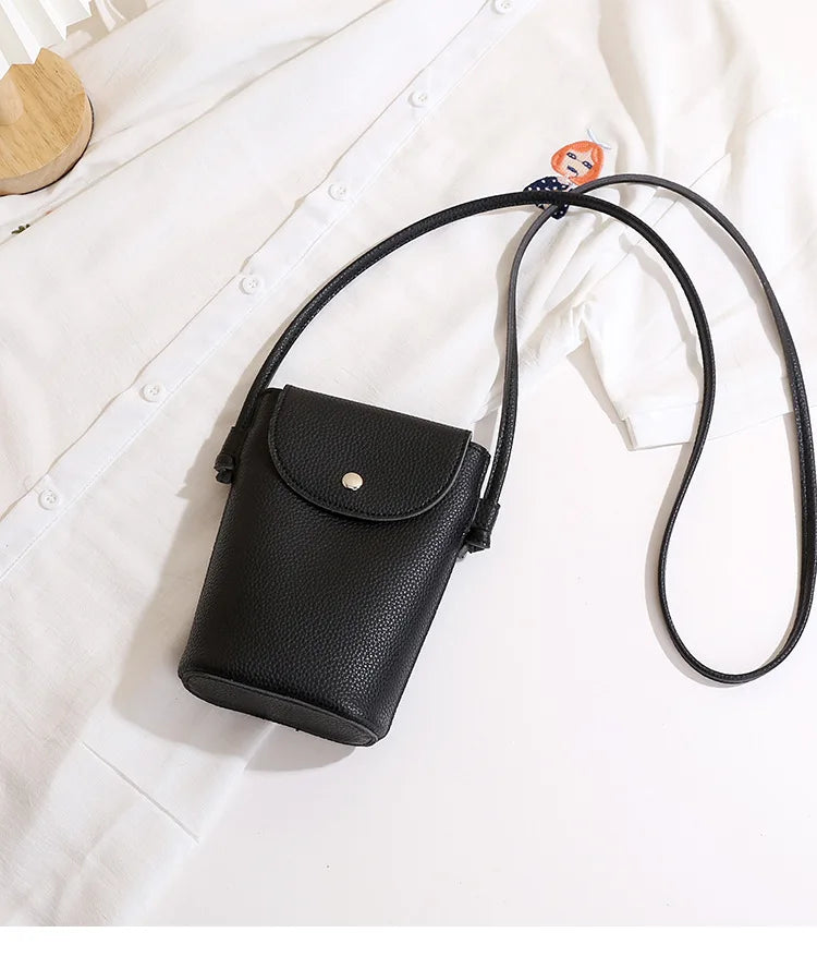 PU Leather Flap Crossbody Phone Bag