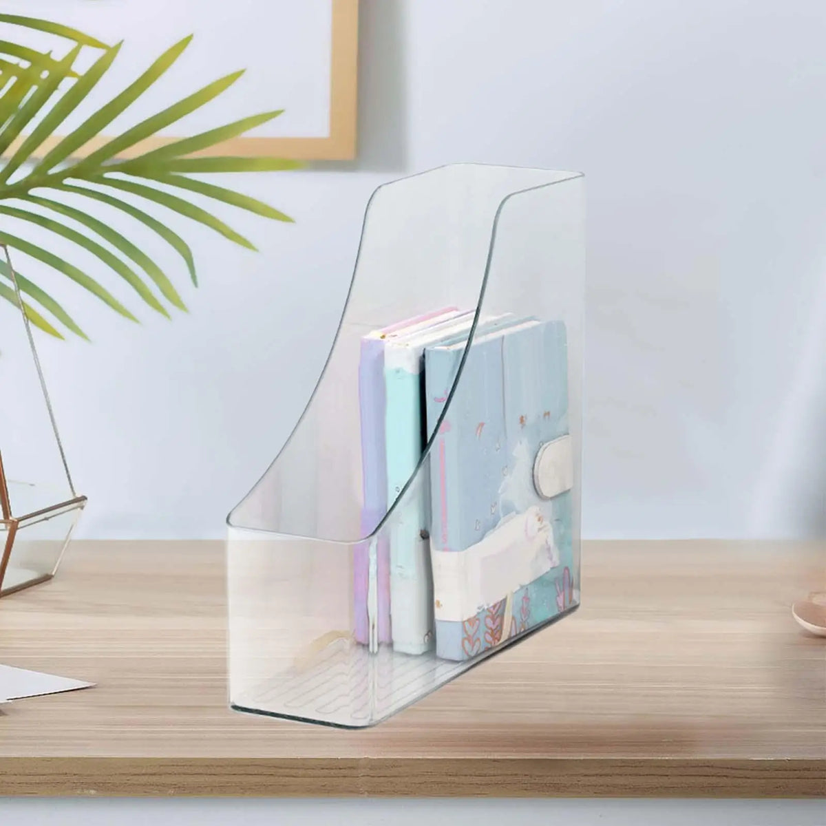 Clear Acrylic Magazine Holder & Document Organizer Rack