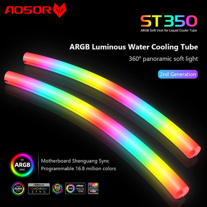 Aura Sync RGB Water Cooling Tube Lighting Sleeves