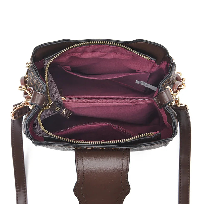Geometric Bucket Crossbody Bag