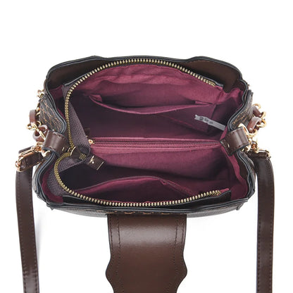 Geometric Bucket Crossbody Bag