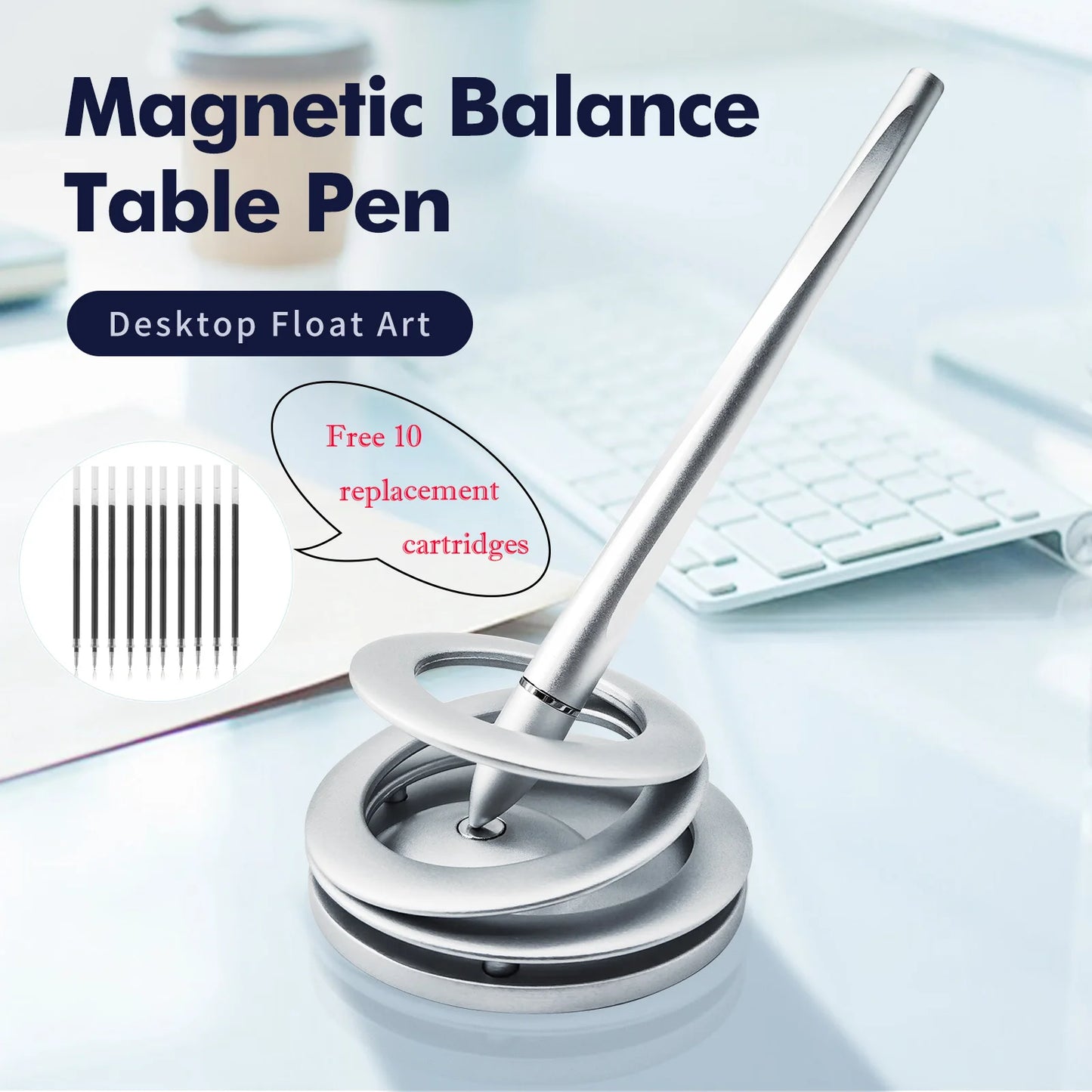 Magnetic Levitating Self-Standing Ballpoint Pen
