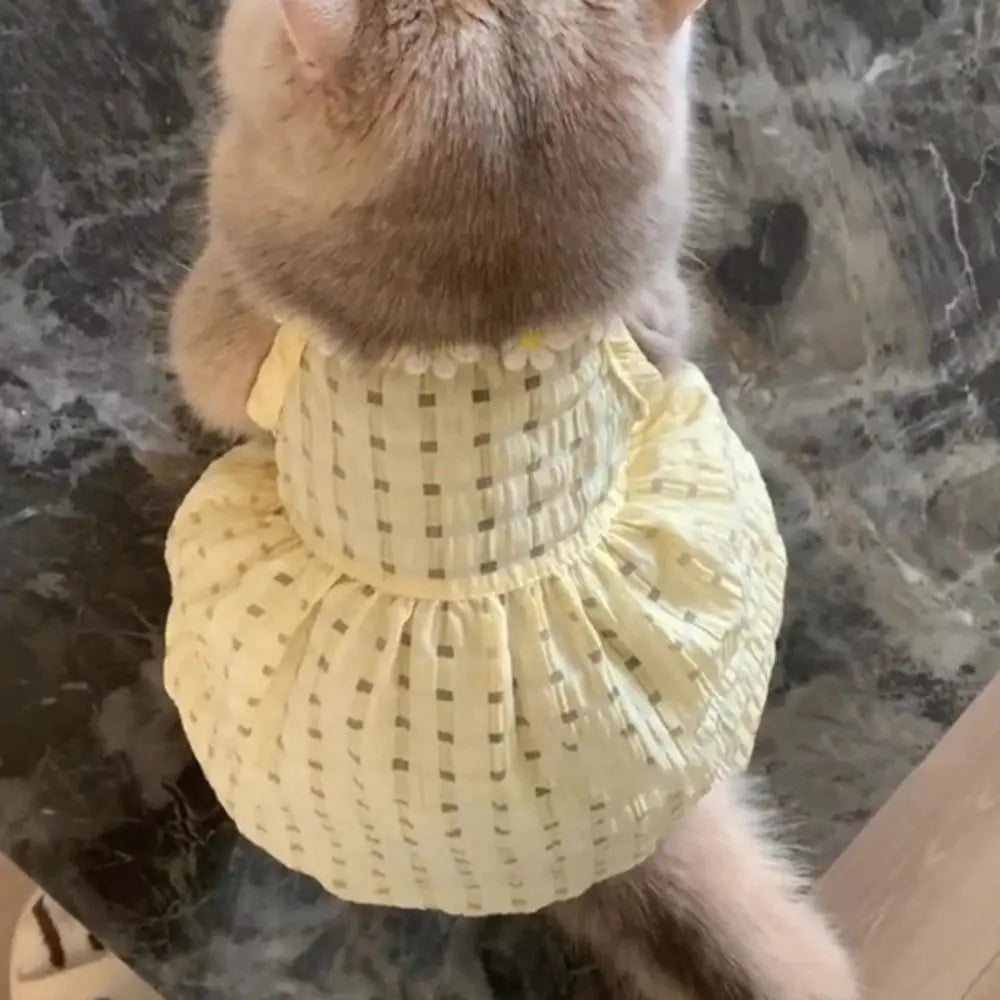 Polka Dot Princess Pet Dress for Cats & Small Dogs