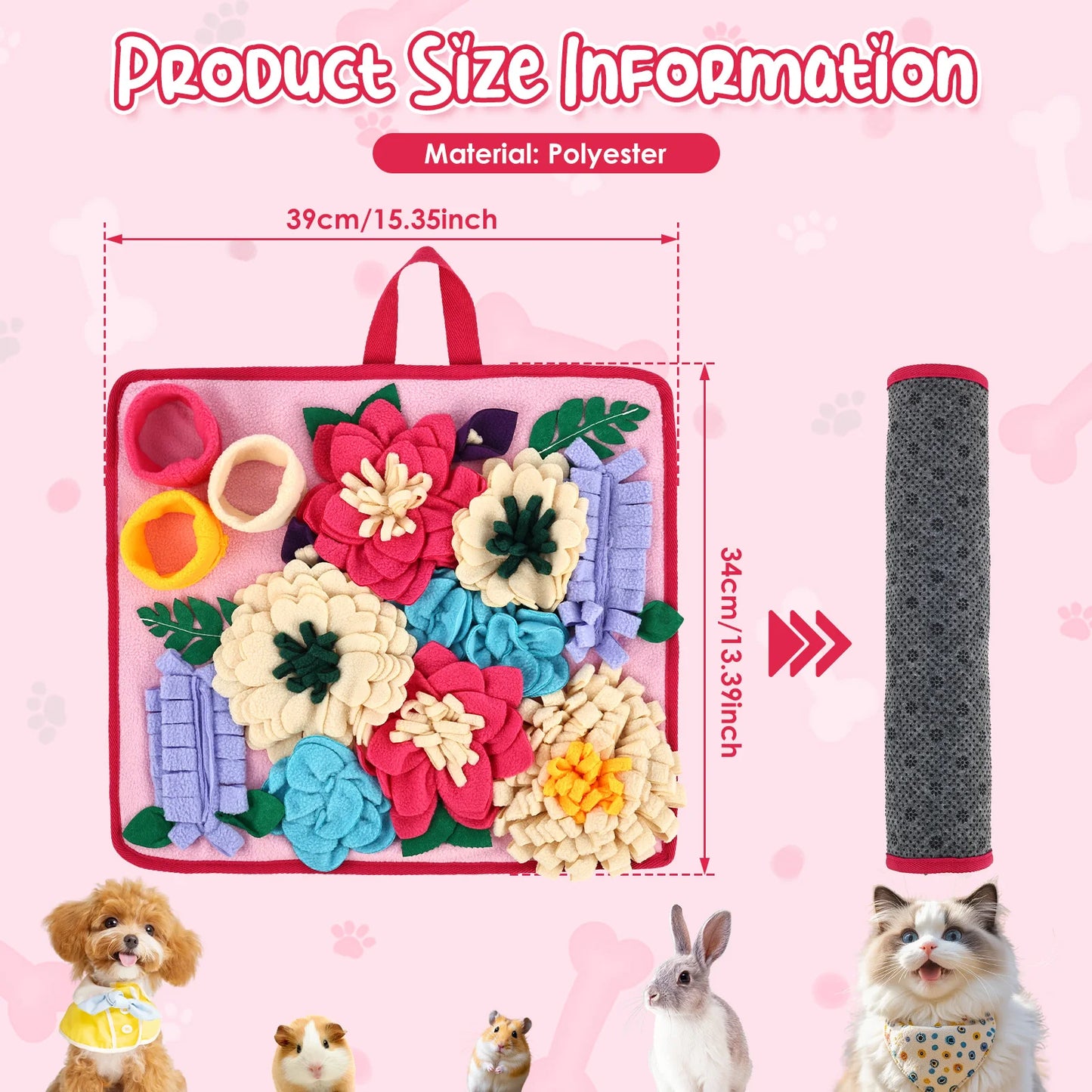 Interactive Dog Snuffle Foraging Mat