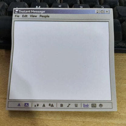 50-Page Retro Computer Pattern Notepad