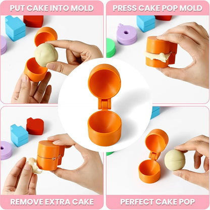 3D Printed Round Cake Stick Mold Set