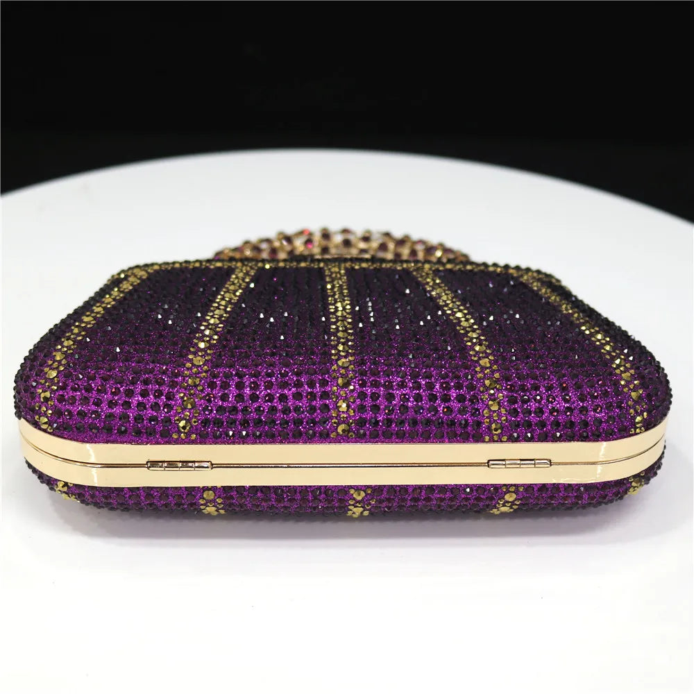 Luxury Rhinestone Evening Clutch Bag