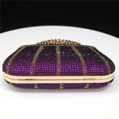 Luxury Rhinestone Evening Clutch Bag
