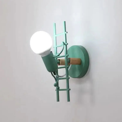 Vintage Industrial Wooden Wall Lamp – Creative E27 Wall Sconce