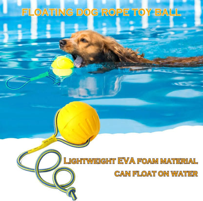EVA Floating Dog Toy Ball with Pull Rope
