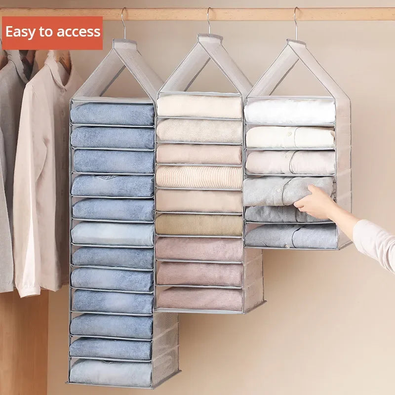 1Pc Wardrobe Hanging Cabinet Organizer For Pants