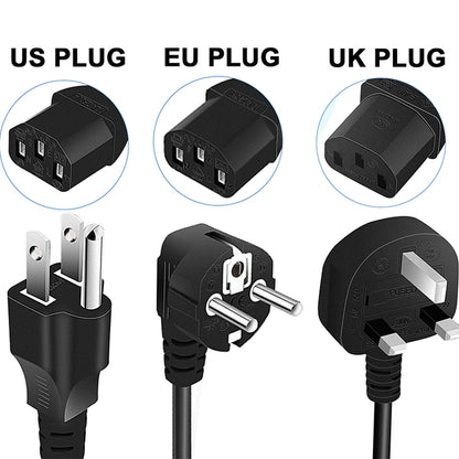 EU UK US AU IEC C13 Power Cable – 10A Appliance Lead