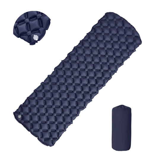 Ultralight Inflatable Camping Sleeping Pad with Built-In Foot Pump