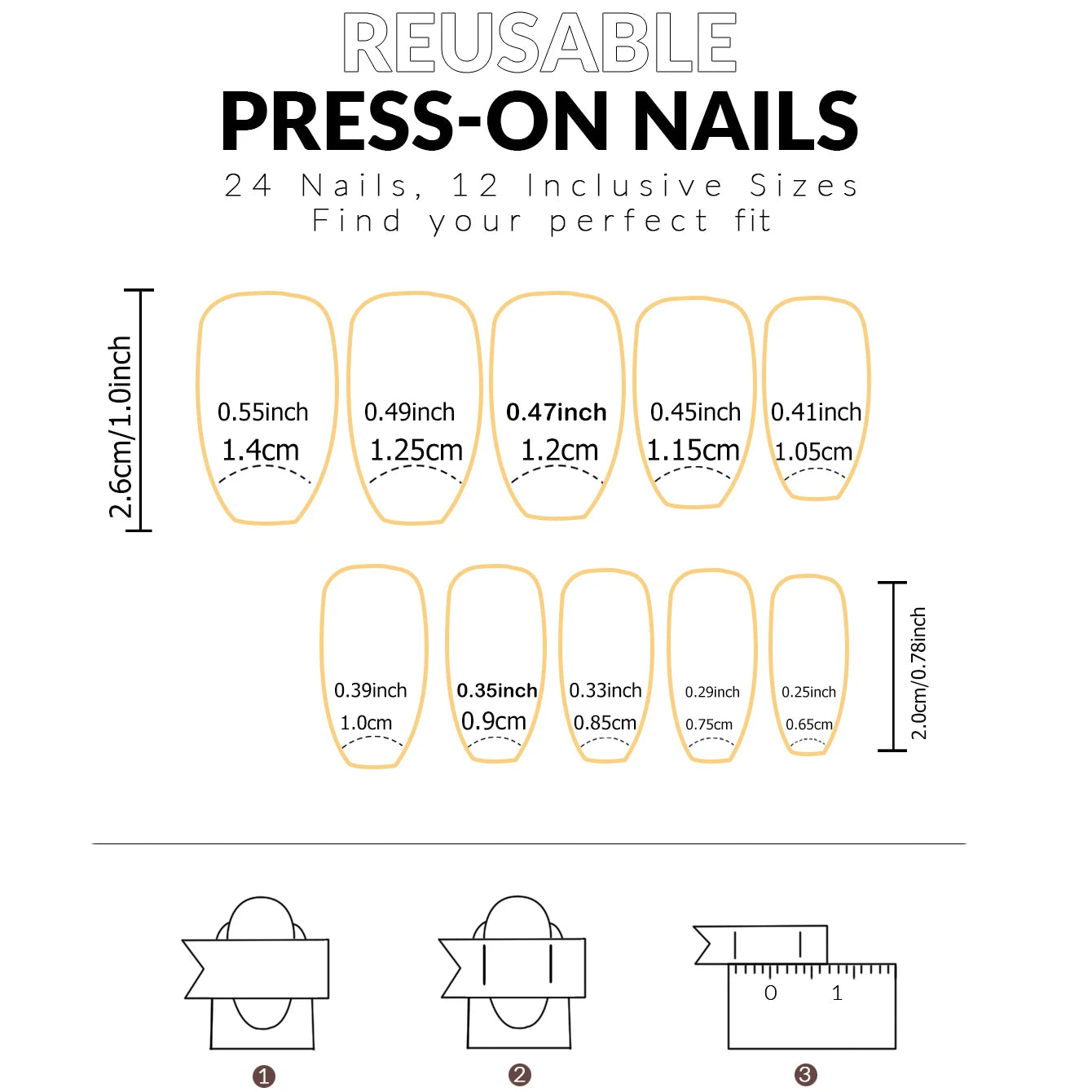 Long Coffin Press-On Nail Set