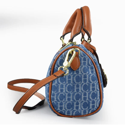 Vintage Monogram Crossbody Handbag for Women