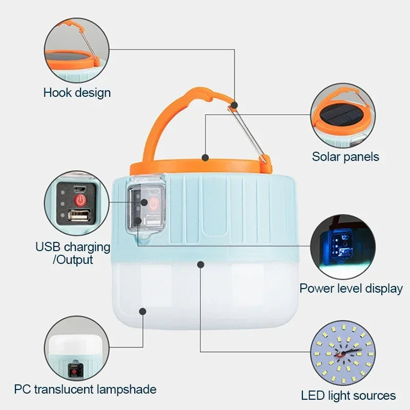 Solar Rechargeable Camping Lantern