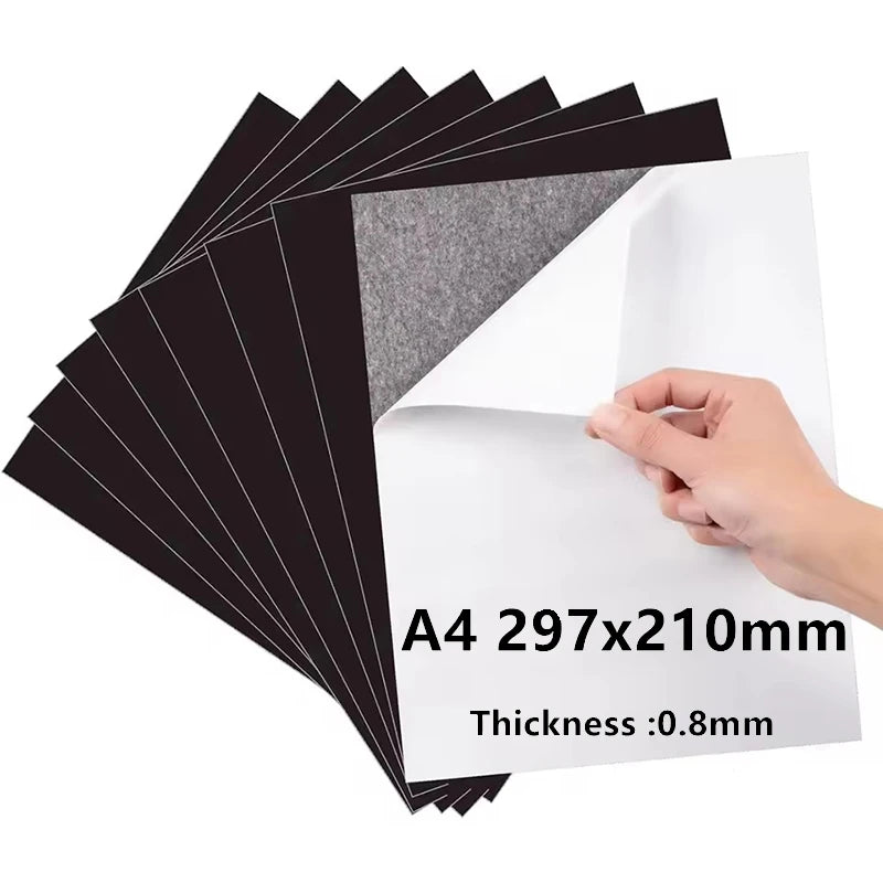 A4 Self-Adhesive Flexible Magnetic Sheet