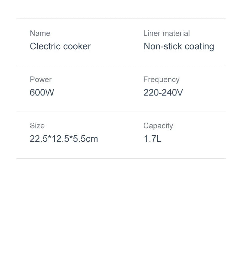 Mini Rice Cooker Steamer