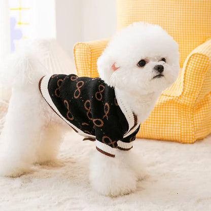 Knitted Cardigan Sweater for Small Dogs