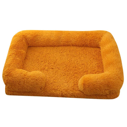 Plush Dog Bed with Removable Cover