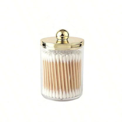 Clear Cotton Swab & Cosmetic Storage Jar