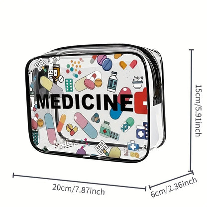 Travel Medicine & Cosmetic Organizer Bag