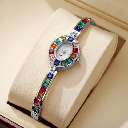 Rhinestone Bracelet Quartz Watch