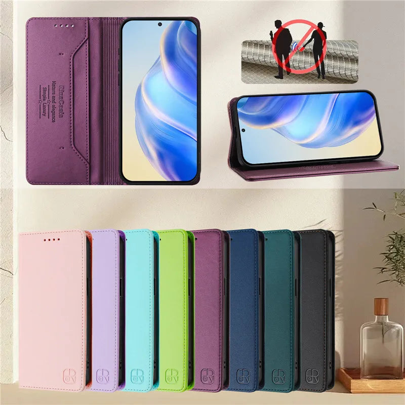 Luxury Wallet Flip Case for Vivo Smartphones