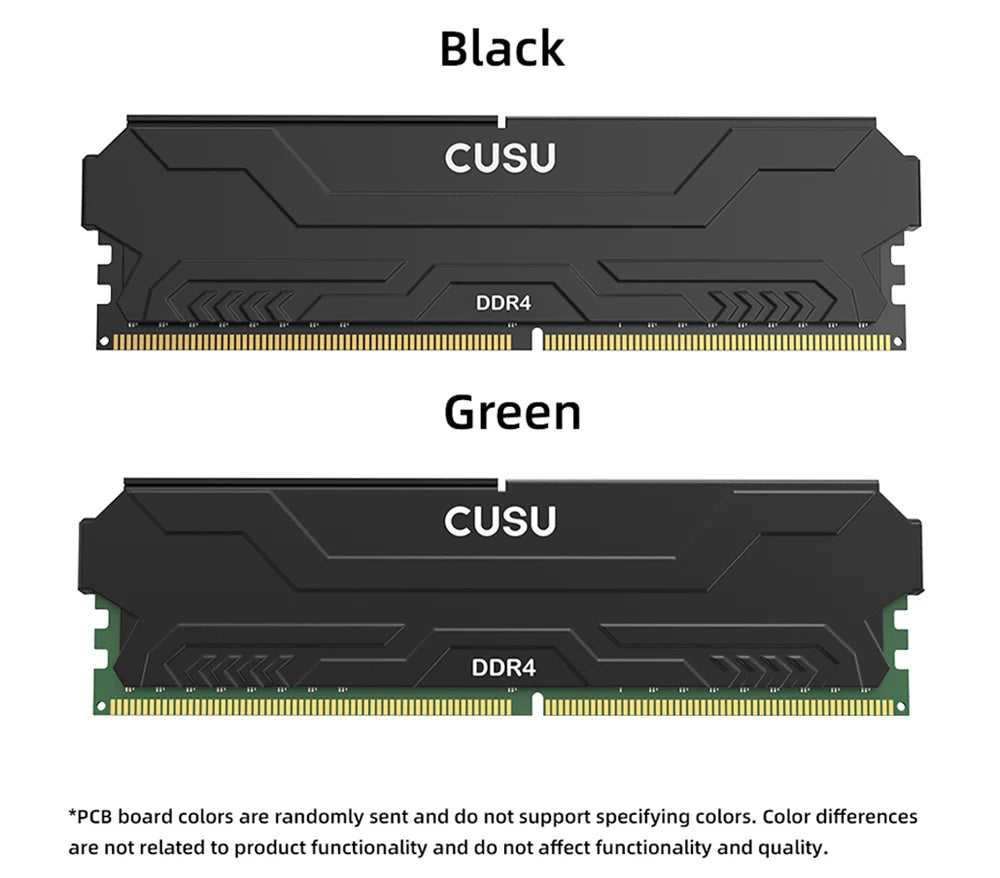 CUSU DDR4 Desktop RAM – 8GB / 16GB 3200MHz & 3600MHz