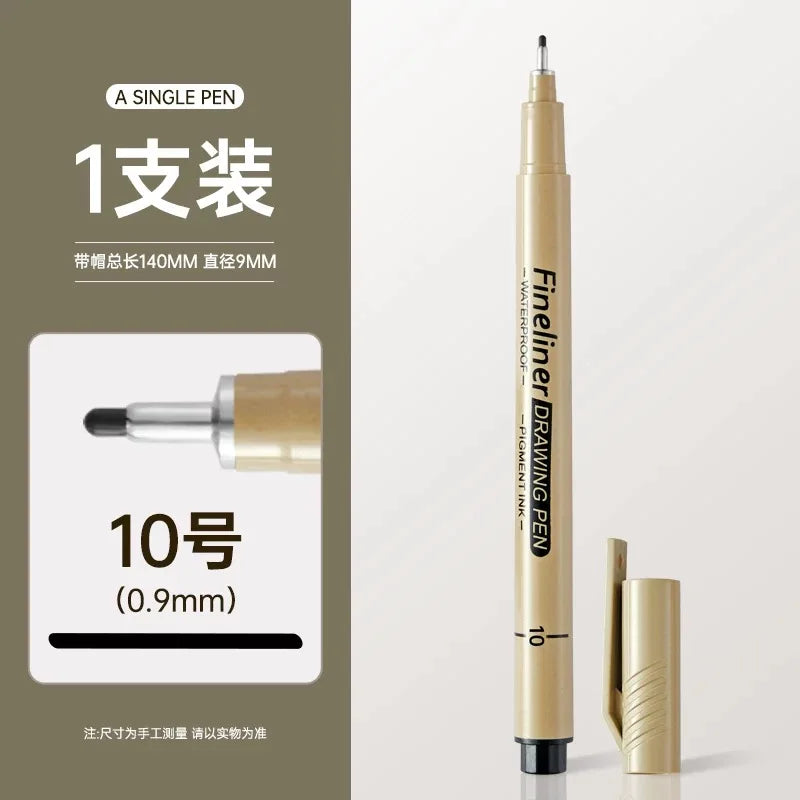 Waterproof Black Fineliner Drawing Pen