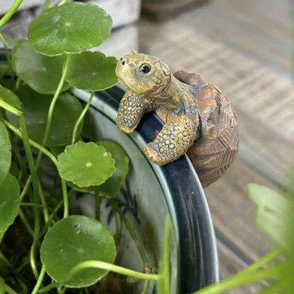 Resin Turtle Plant Pot Hanger Ornament