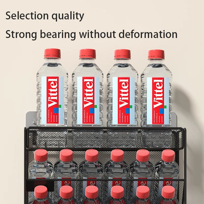 Mesh Desk File Organizer, 5-Tier Vertical Document Tray with Wall Mount Option