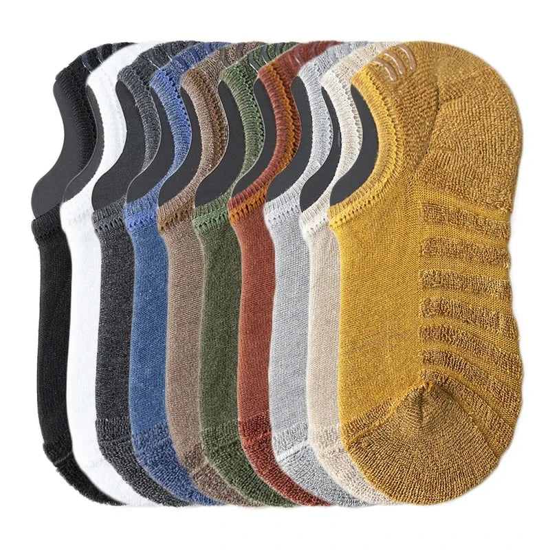Men’s Cotton Low Cut Socks 5 Pairs