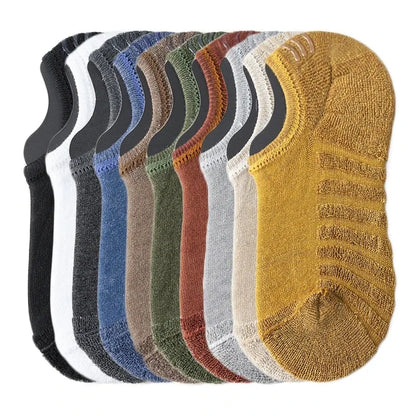 Men’s Cotton Low Cut Socks 5 Pairs