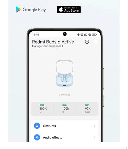 Xiaomi Redmi Buds 6 Active Wireless Bluetooth Earbuds