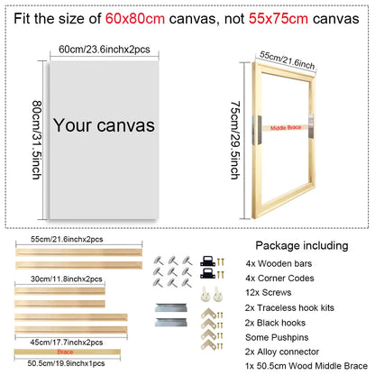 Wooden Canvas Frame for Paintings & Photos