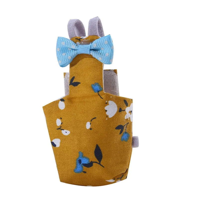 Washable Bird Flight Suit & Diaper with Bow Tie