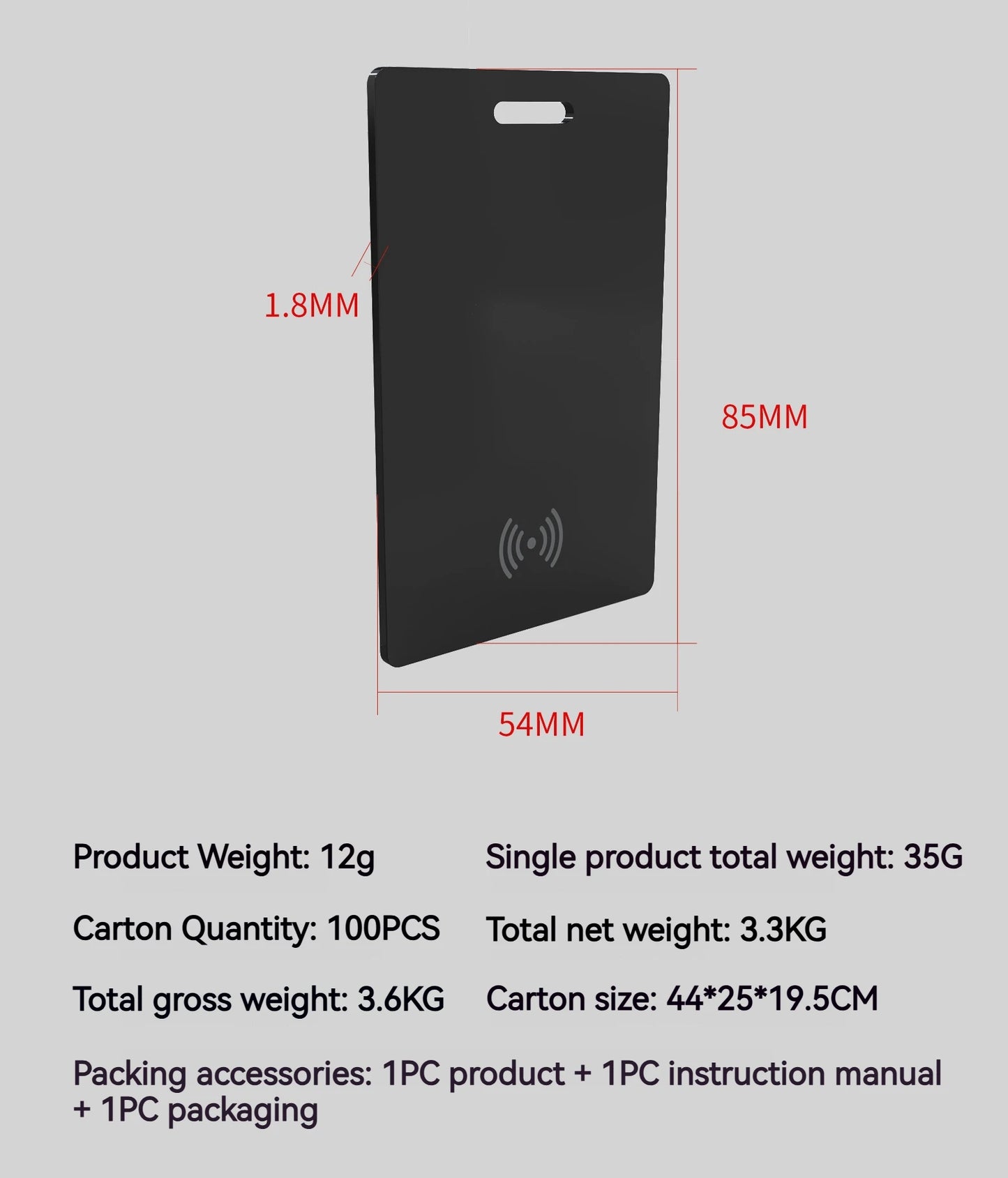 Ultra-Thin Wireless GPS Card Tracker for iPhone