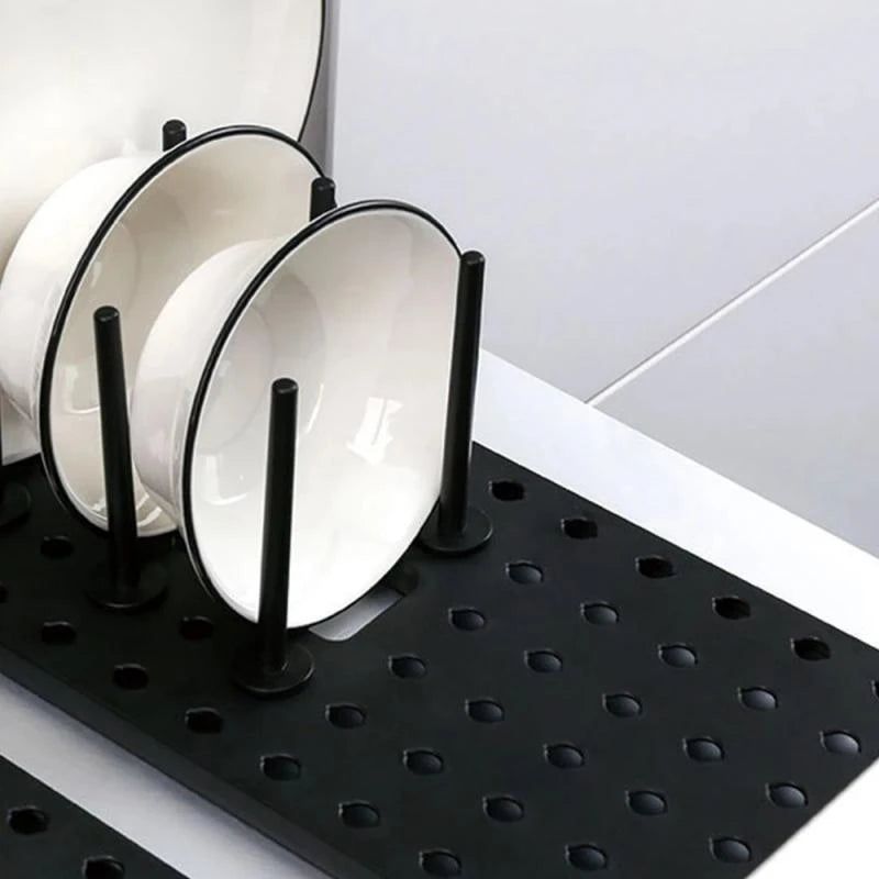 Adjustable Drawer Dish Drying Rack