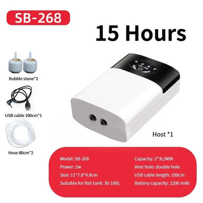 Portable USB Mini Aquarium Air Pump
