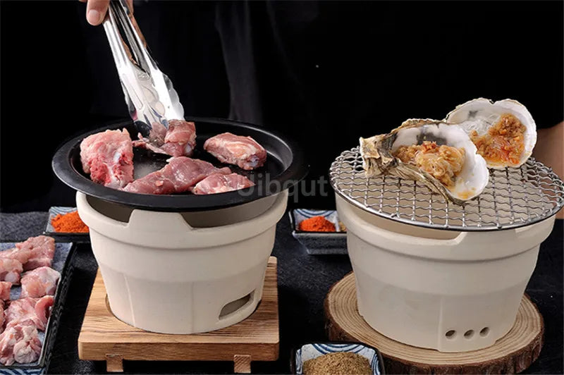 Traditional Charcoal Clay BBQ Stove