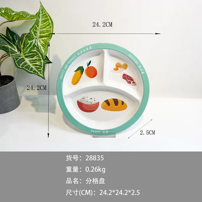Melamine Divided Dinner Plate