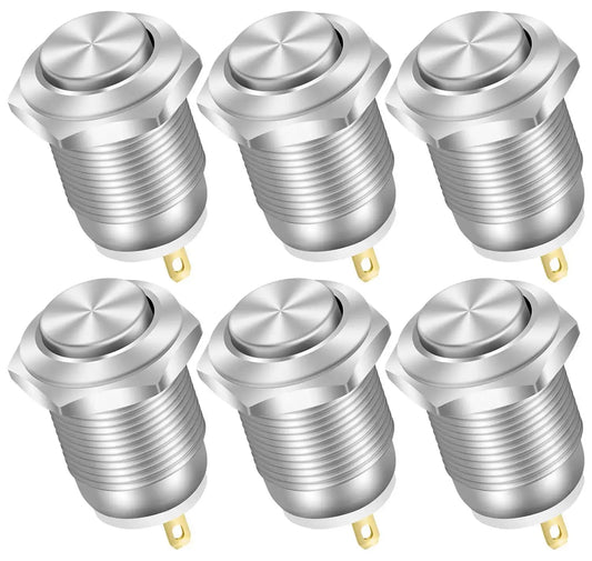 12mm Waterproof Momentary Push Button Switch